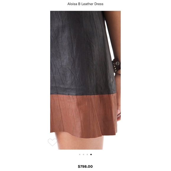 Joie Aloisa B Leather Dress - Picture 3 of 12